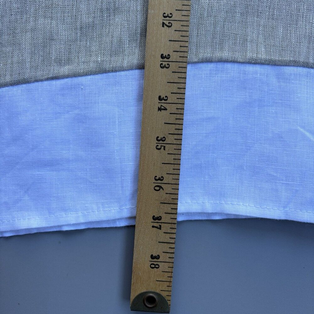 Puro Lino Size US 10 Oversized Tunic Top Made In Italy 100% Linen Lagenlook Boho - Picture 6 of 11